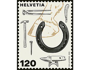 Die Hufschmiede Briefmarke